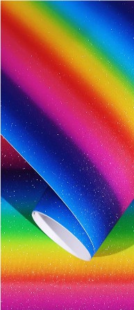 Teckwrap Shimmer Rainbow Stripes Permanent Adhesive Vinyl